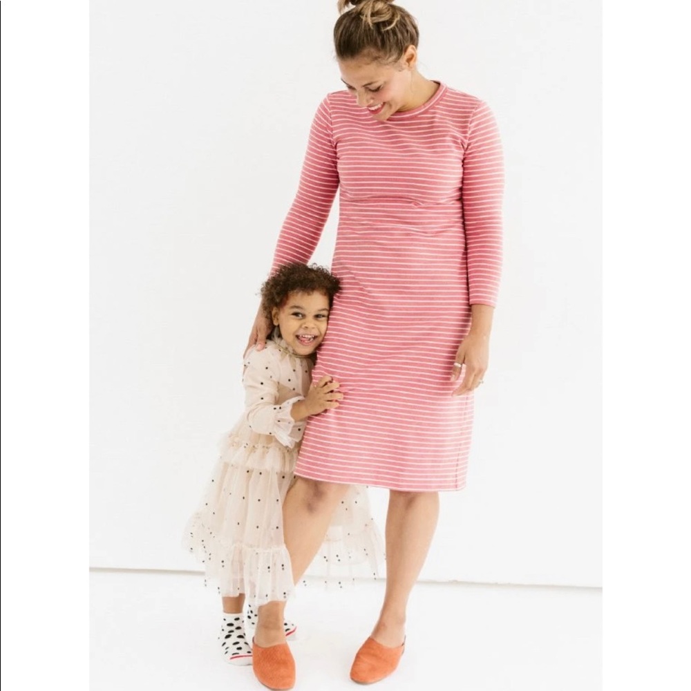 Sonnet James Reese red stripe dress